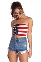 Stars And Stripes Crop Top