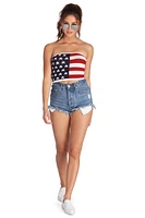 Stars And Stripes Crop Top