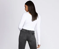 All The Fuzz Cropped Pullover Sweater