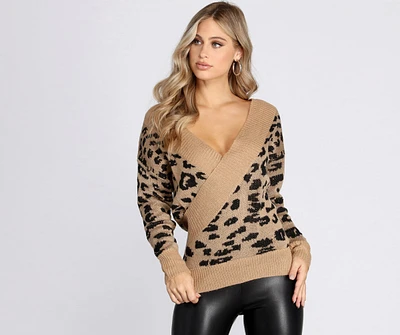 Can't Be Tamed Surplice Sweater