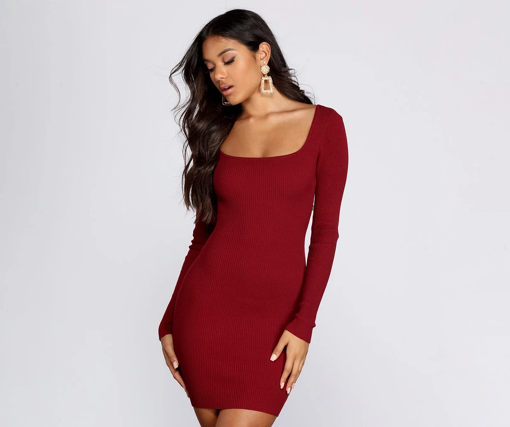 All About Knit Sweater Dress