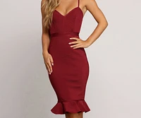 Curves Ahead Bandage Midi Dress