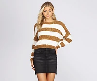 Stay Striped Chenille Sweater