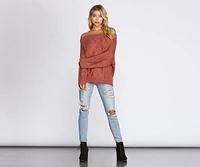 Chic Cable Knit Sweater