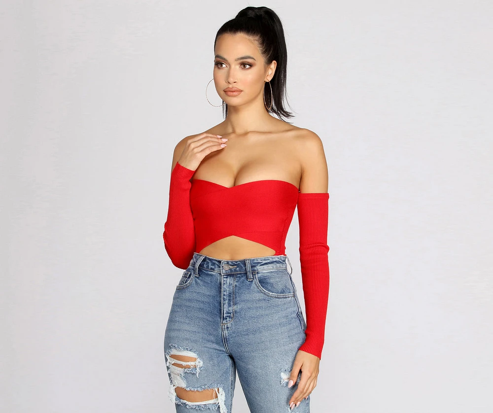 Adore You Ribbed Knit Bodysuit