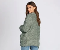 Fuzzy Popcorn Cardigan