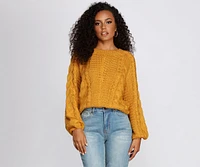 Cable Knit Cutie Sweater