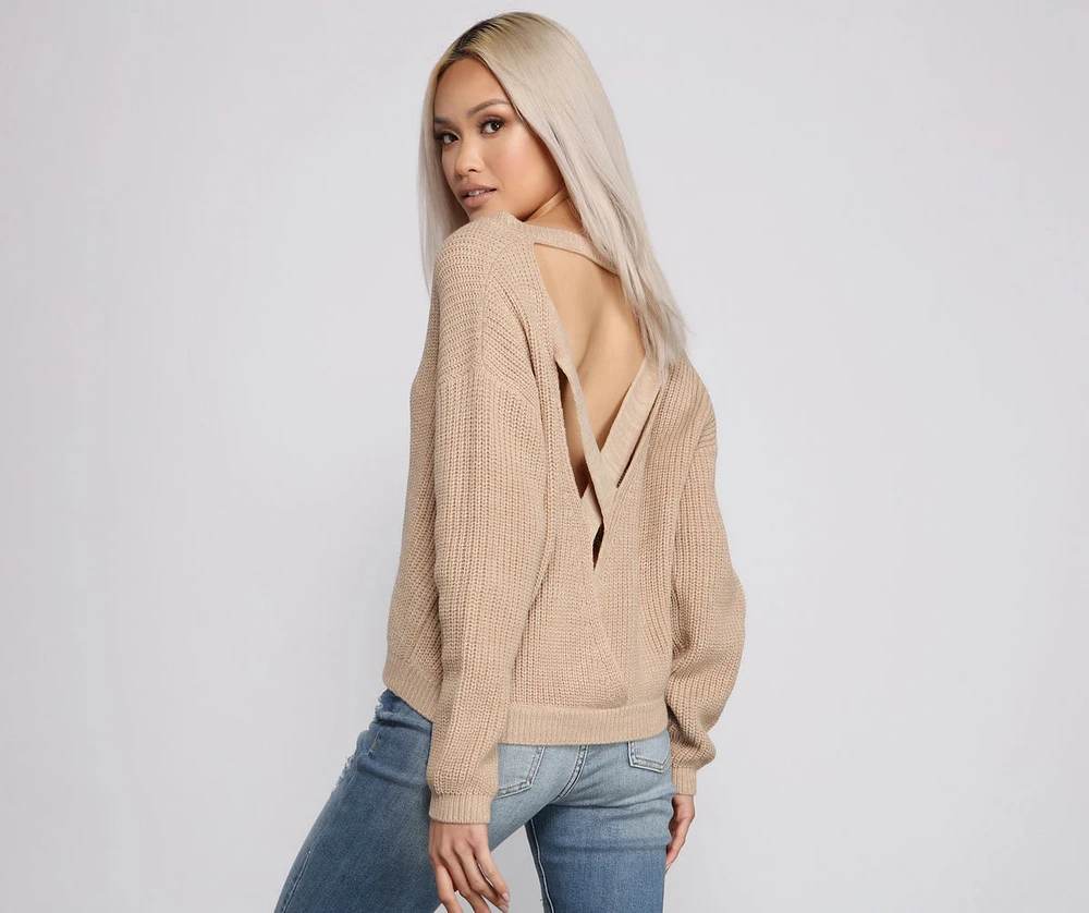 Cozy And Chic V Neck Sweater