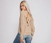 Cozy And Chic V Neck Sweater