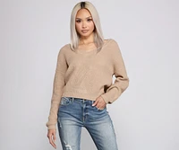 Cozy And Chic V Neck Sweater
