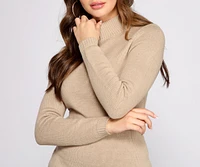 A Chic Vibe Mini Sweater Dress