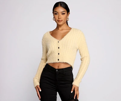 Cozy Vibes Cropped Cardigan