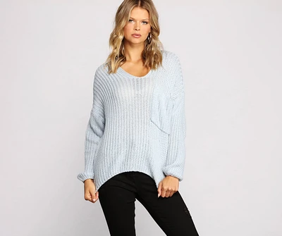 Weekend Chill V-Neck Sweater