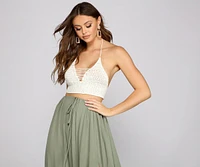 Wanderlust Moment Crochet Crop Top