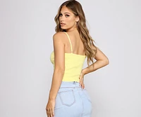 Best Life Ruched Crop Top