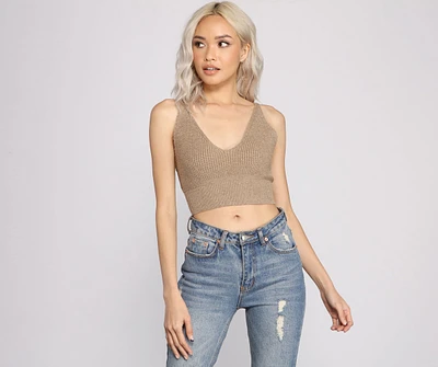 Casually Chic Sleeveless Crop Top