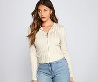 Keeping Knit Real Ribbed Cardigan