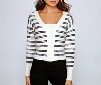 Timeless Chic Striped Cardigan