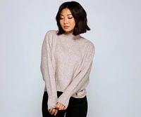 Cozy Up Waffle Knit Sweater