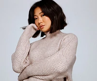 Cozy Up Waffle Knit Sweater