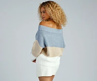 Cozy And Chill Colorblock Sweater