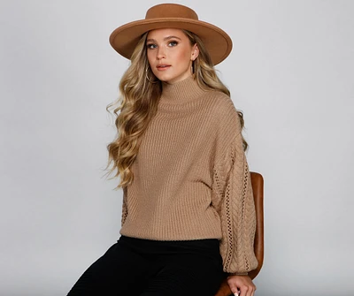 Cuddle Up Cable Knit Sweater
