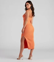 Express Yourself O-Ring Bandeau Midi Dress