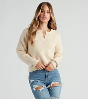 Cozy Prep Collared Sweater