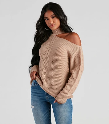 Warm Embrace Cable Knit Sweater