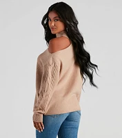 Warm Embrace Cable Knit Sweater