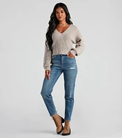 Love This Shine V-Neck Knit Sweater