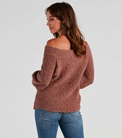 Season Chill Popcorn Knit Sweater