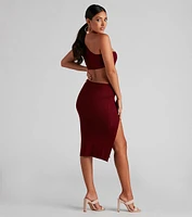 Only View One Shoulder Sweater Dress