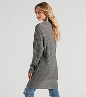 Cozy Up Cable Knit Oversized Cardgian