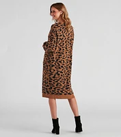 Into the Wild Leopard Duster Cardigan