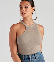 Elevated Basic Sweater Knit Bodysuit