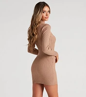 The Knit Cable Sweater Dress
