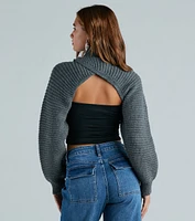 Cozy Girl Mode Turtleneck Sweater Topper