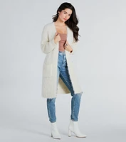 Cozy Touch Eyelash Knit Duster Cardigan