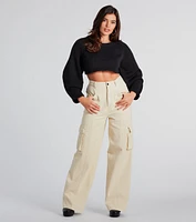 Elevated Cozy Open Back Cropped Sweater