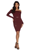 Stay Fab Belted Midi Dress