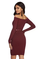 Stay Fab Belted Midi Dress