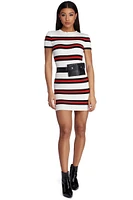 Stripe It Right Sweater Dress