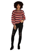 Color Blast Striped Pullover Sweater