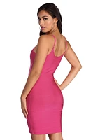 Zip With It Bandage Dress