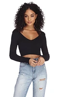 Getting Hot Knit Crop Top