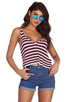 Americana Flow Striped Tank Top