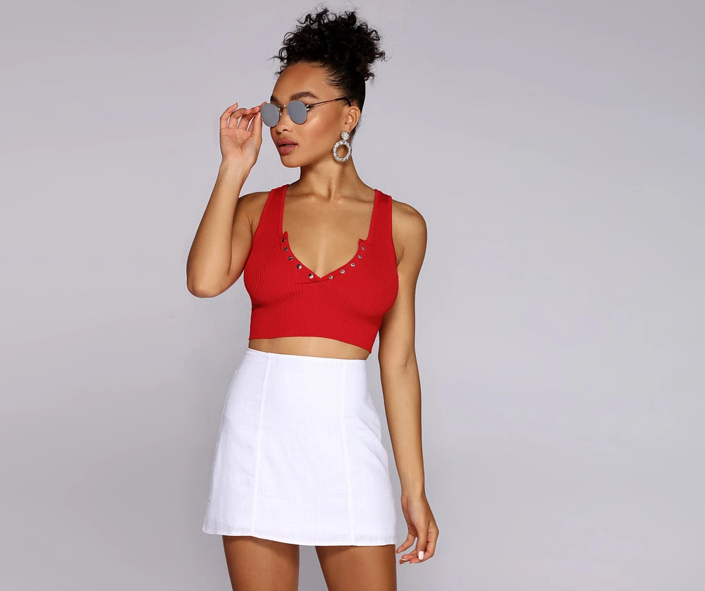 All About Knit Crop Top