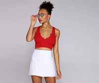 All About Knit Crop Top