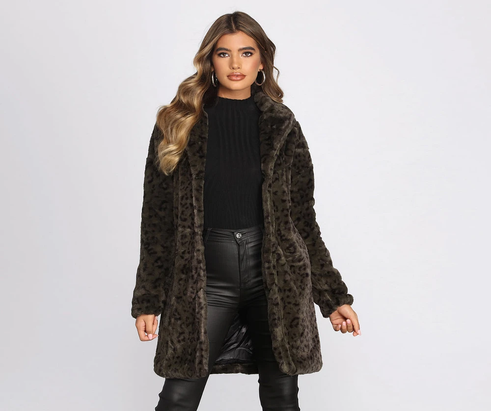 Purrfectly On Trend Leopard Coat